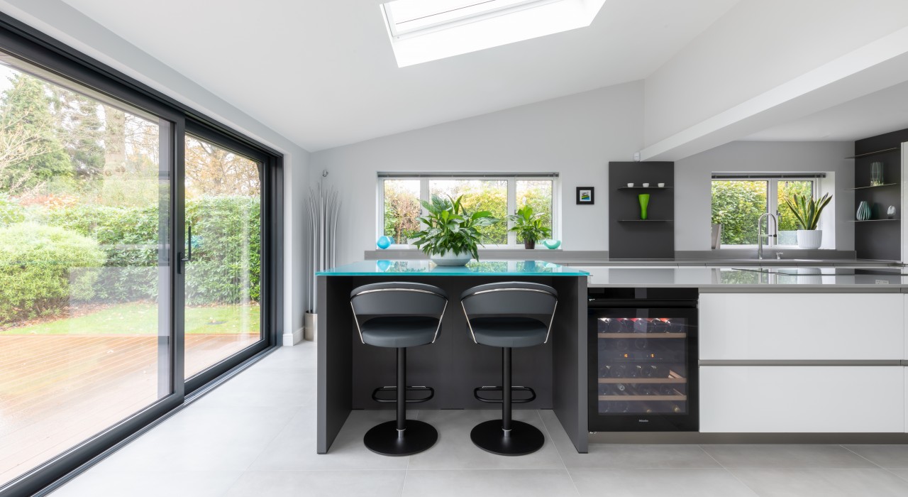 A reflective polished kitchen