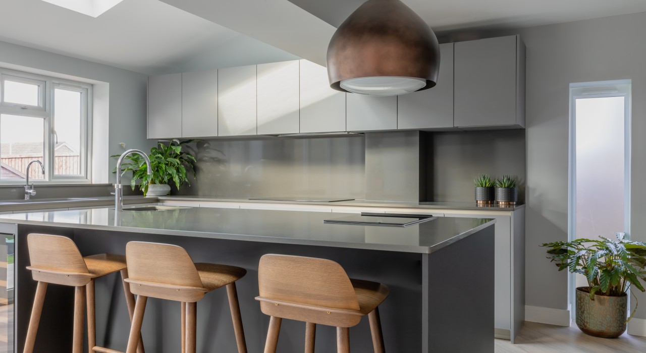 Copper  Oak  Cement kitchen illustration 4