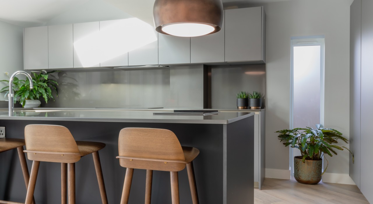 Copper  Oak  Cement kitchen illustration 1