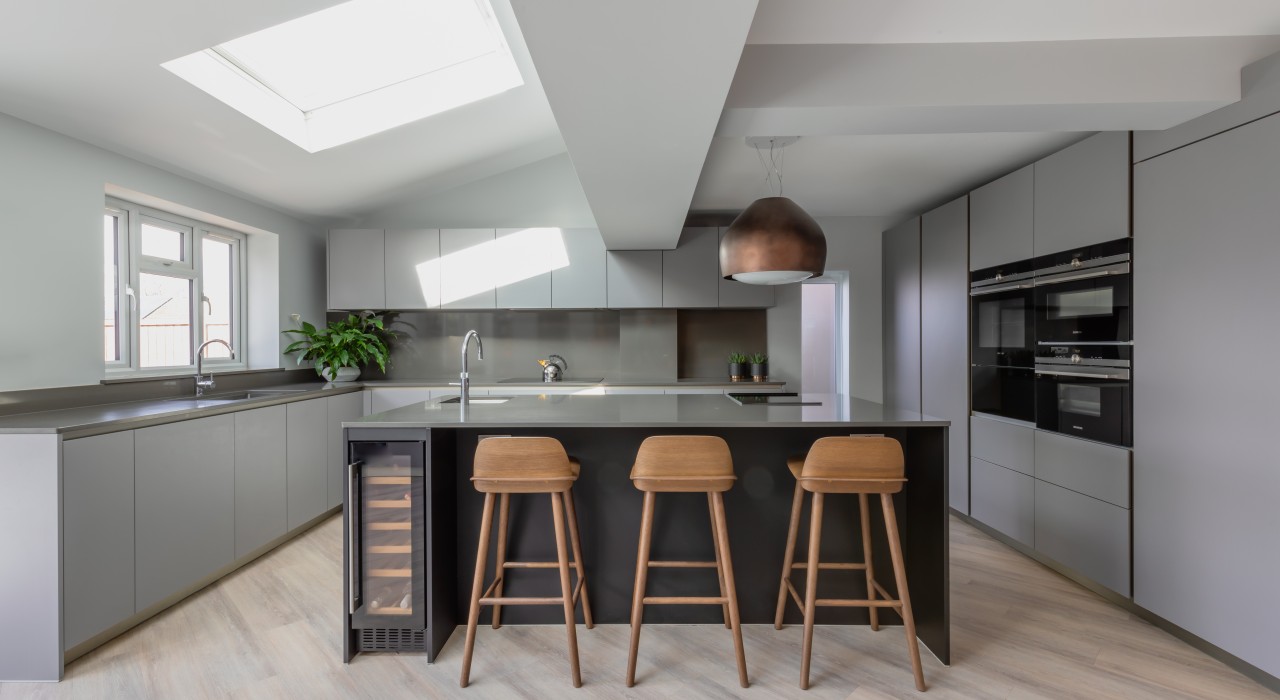 Copper  Oak  Cement kitchen illustration 2