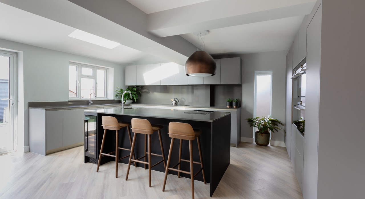 Copper  Oak  Cement kitchen illustration 7