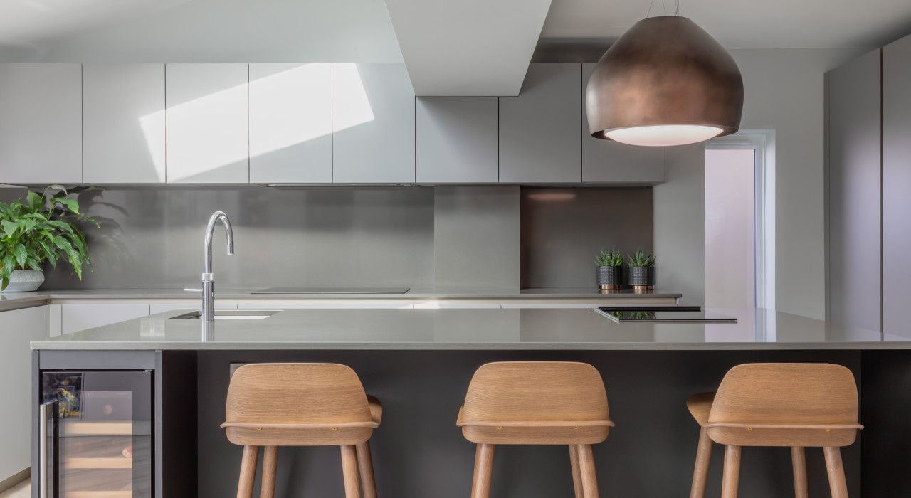 Copper  Oak  Cement kitchen illustration 6