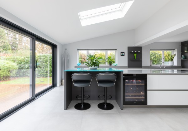 A reflective polished kitchen