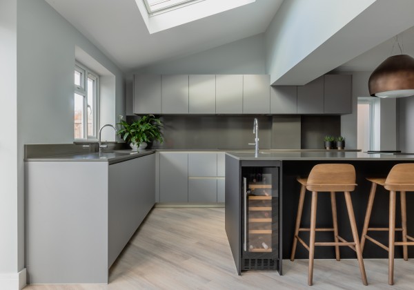 Copper  Oak  Cement kitchen illustration 3