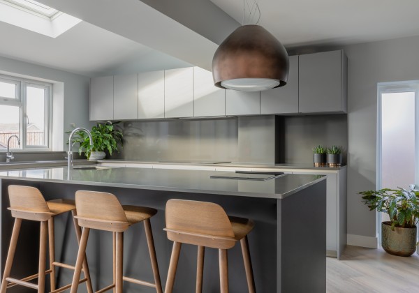 Copper  Oak  Cement kitchen illustration 4