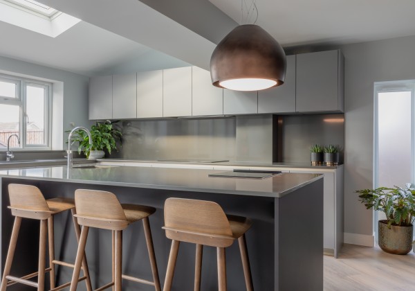 Copper  Oak  Cement kitchen illustration 5