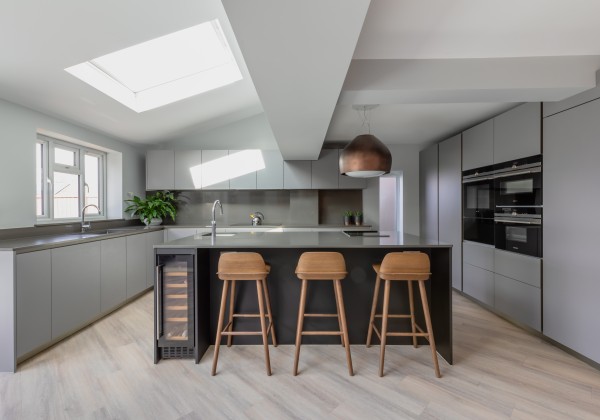 Copper  Oak  Cement kitchen illustration 2