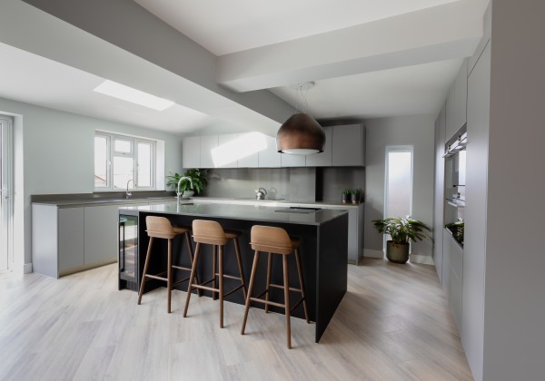 Copper  Oak  Cement kitchen illustration 7