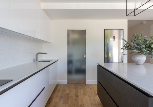 Glass pocket door